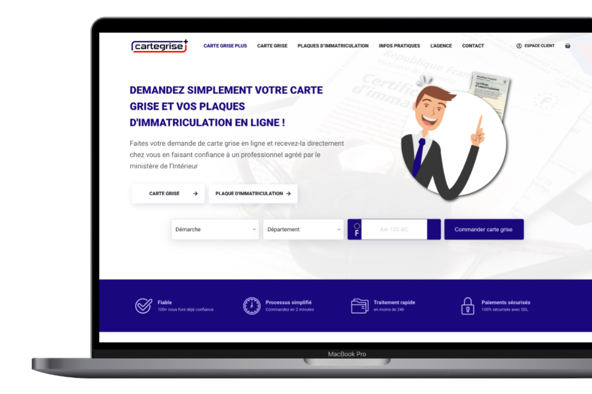 Carte Grise Plus - Vehicle Registration Platform